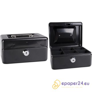 Kasetka na pieniądze Donau 152x80x115mm czarna