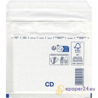 Koperta bąbelkowa Emerson CD biała