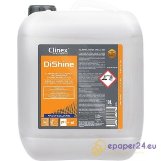 Płyn nabłyszczajšcy do zmywarek gastronomicznych CLINEX Dishine, 10l