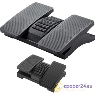 Podnóżek Q-Connect 32x43cm z masażerem czarny