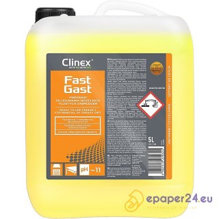 Preparat do usuwania tłustych zabrudzeń CLINEX Fast Gast, 5l