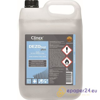 Profesjonalny płyn do dezynfekcji ršk CLINEX Dezosept Plus 5L, wirusobójczy, bakteriobójczy