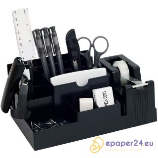 Przybornik na biurko Eagle 330 S z wyposażeniem czarny