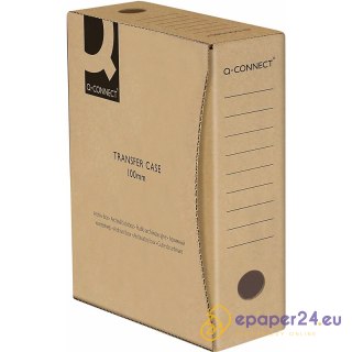 Pudło do archiwizacji Q-Connect A4/100mm brązowe