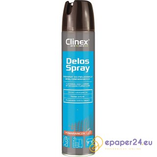 Spray do pielęgnacji i czyszczenia mebli drewnianych CLINEX Delos Shine, 300ml