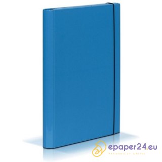 TECZKA KARTONOWA Z GUMKĄ A4/20mm JASNONIEBIESKA