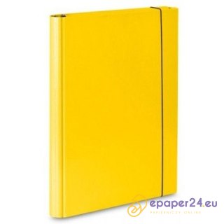 TECZKA SKRZYDŁOWA Z GUMKĄ A4 40mm ŻÓŁTA