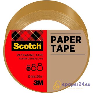 Taśma pakowa Scotch Mailing 50mm/50m papierowa brązowa