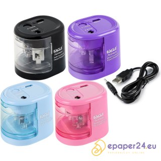 Temperówka na baterie Eagle EG-5161USB 2 otwory niebieska