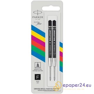 Wkłady do długopisu Parker QuinkFlow F czarne (2)