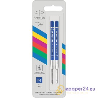 Wkłady do długopisu Parker QuinkFlow M niebieskie (2)