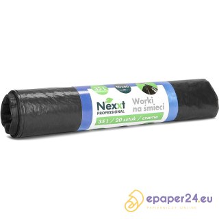 Worki na śmieci Nexxt 35L LDPE czarne (20)