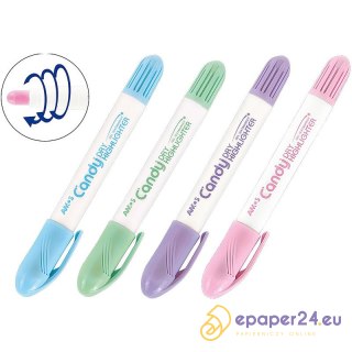 Zakreślacz w sztyfcie Amos Candy róż pudrowy