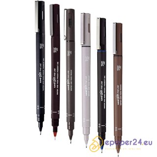 Cienkopis kreślarski Uni Pin-200 0.5mm jasnoszary