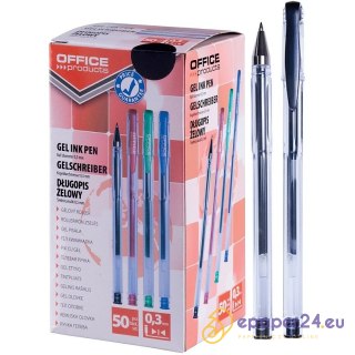 Długopisy żelowe Office Products Classic 0.5mm czarny