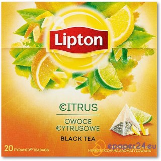 Herbata Lipton Piramid owoce cytrusowe (20)