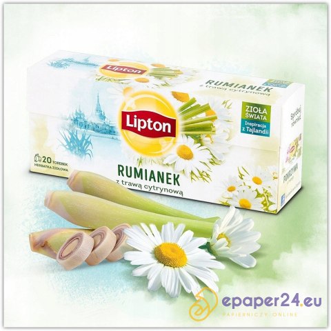 Herbata Lipton ziołowa rumianek z trawą cytrynową Herbata Lipton ziołowa rumianek z trawą cytrynową
