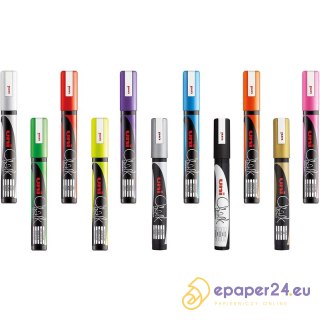 Marker kredowy Uni PWE-5M czarny