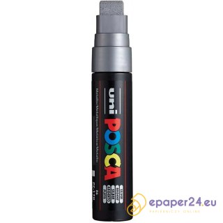 Marker z farbą plakatową Uni POSCA PC-17K 15mm srebrny