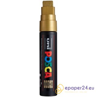 Marker z farbą plakatową Uni POSCA PC-17K 15mm złoty