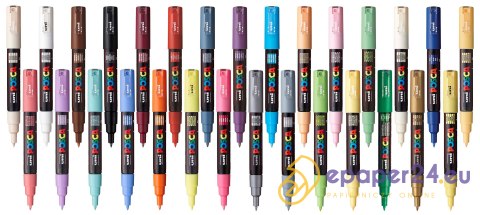 Marker z farbą plakatową Uni POSCA PC-1M pastelowy