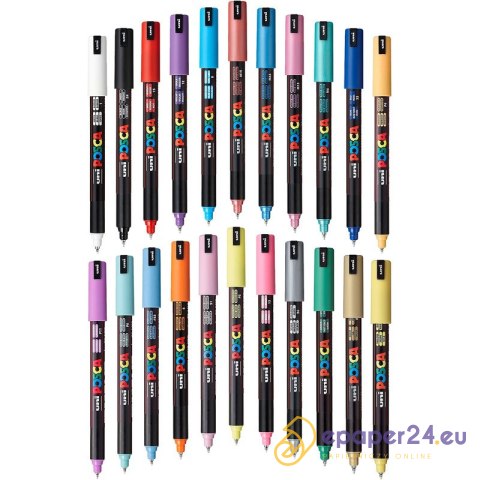 Marker z farbą plakatową Uni POSCA PC-1MR czarny Marker z farbą plakatową Uni POSCA PC-1MR czarny