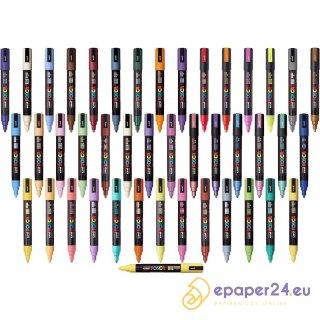 Marker z farbą plakatową Uni POSCA PC-5M metalic n