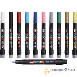 Marker z farbą plakatową Uni POSCA PCF-350 czarny