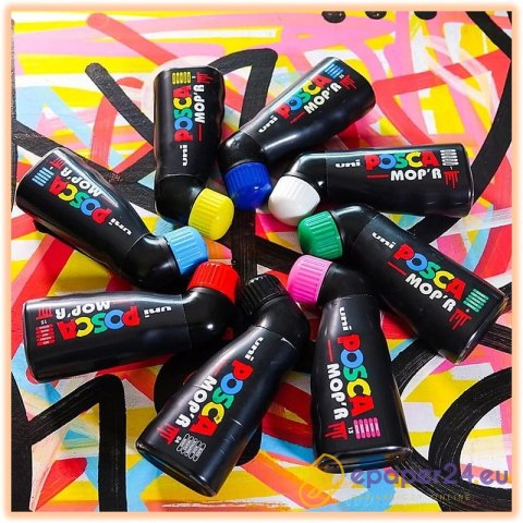 Marker z farbą plakatową Uni POSCA PCM-22 biały Marker z farbą plakatową Uni POSCA PCM-22 biały
