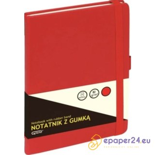 Notatnik Grand A6/80k kratka czerwony