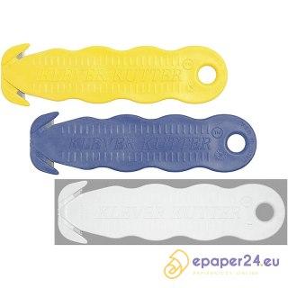 Nóż bezpieczny Klever Kutter KCJ niebieski