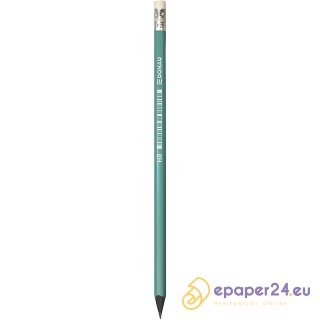 Ołówek syntetyczny z gumkš DONAU, HB, lakierowany,