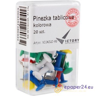 PINEZKI TABLICOWE VICTORY MIX KOLOR (20)