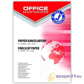 Papier kancelaryjny OFFICE PRODUCTS, w linie, A3,