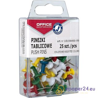 Pinezki kolorowe beczułki OFFICE PRODUCTS, w pudeł