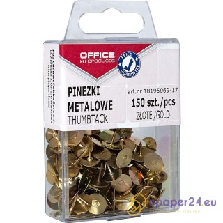 Pinezki metalowe OFFICE PRODUCTS, w pudełku, 150 s
