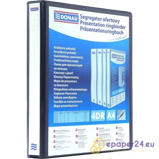 Segregator ofertowy Donau A4/40mm 4R czarny