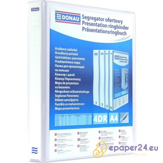 Segregator ofertowy Donau A4/65mm 4R biały