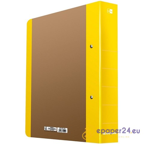 Segregator ringowy DONAU Life A4/2RD/50mm żółty Segregator ringowy DONAU Life A4/2RD/50mm żółty