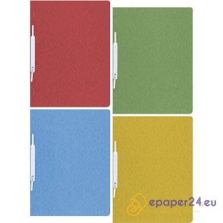 Skoroszyt DONAU, preszpan, A4, twardy, 390gsm, żół