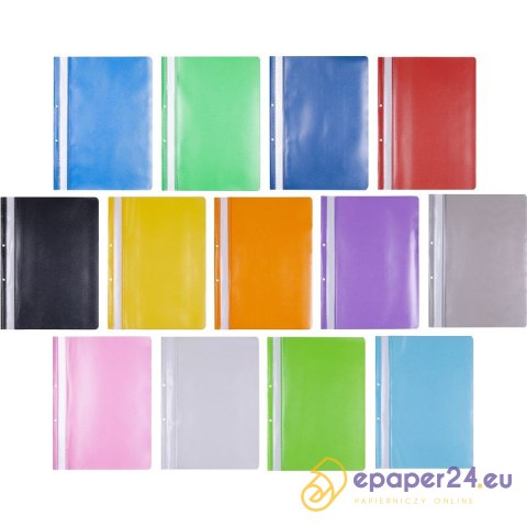 Skoroszyt OFFICE PRODUCTS, PP, A4, 2 otwory, 100/1