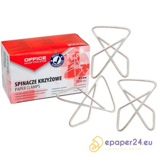 Spinacze krzyżowe OFFICE PRODUCTS, 41mm, 50szt., s