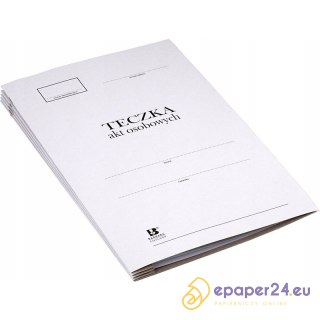 Teczka kartonowa akt osobowych Barbara A4/170g bia