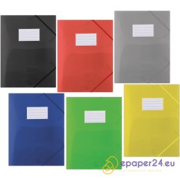 Teczka z gumką DONAU, PP, A4, 480mikr., 3-skrz., p