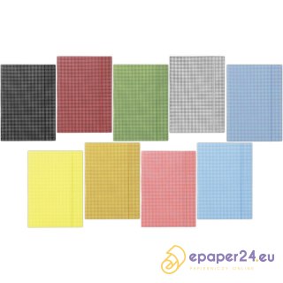 Teczka z gumkš DONAU, karton, A4, 400gsm, 3-skrz.,