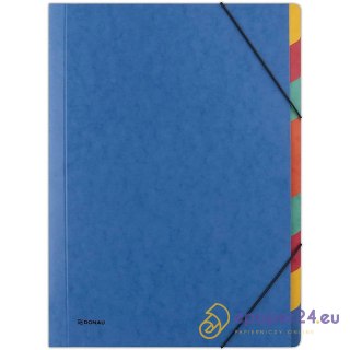 Teczka z gumkš DONAU, preszpan, A4, 9 przekładek,