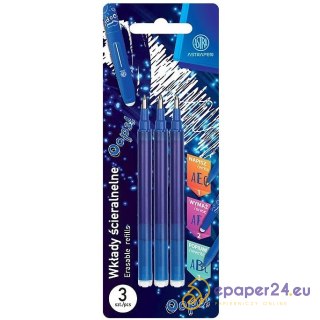 Wkłady wymazywalne Astra Oops! niebieskie (3)