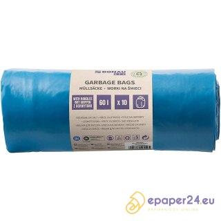 Worki na śmieci DONAU ECO, z uchwytami Knoties, 60