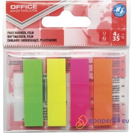 Zakładki indeksujšce OFFICE PRODUCTS, PP, 12x43mm,