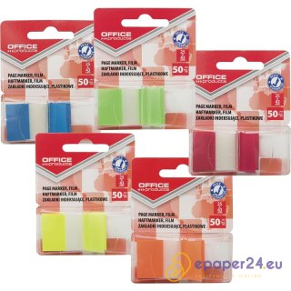Zakładki indeksujšce OFFICE PRODUCTS, PP, 25x43mm,